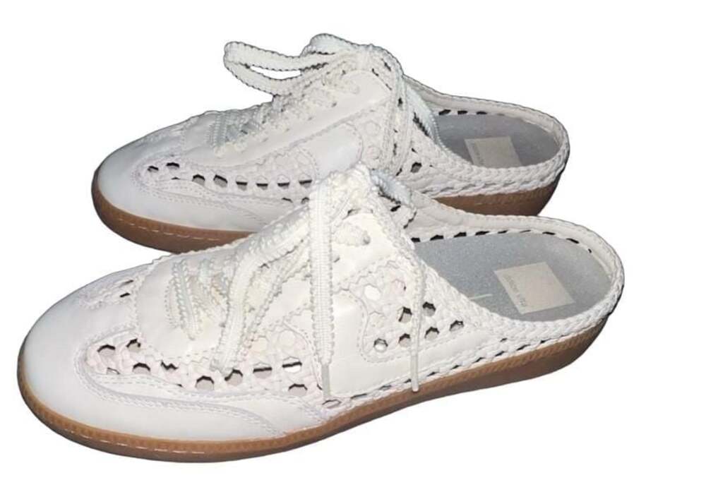 Dolce Vita Notice Woven Mule Sneaker Off White